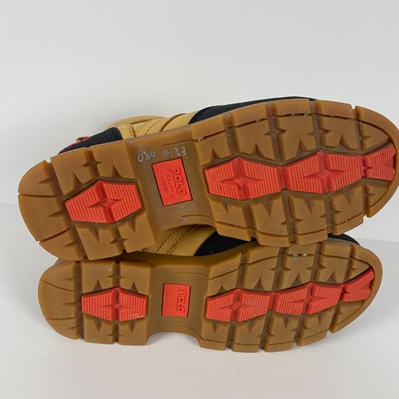 Polo Ralph Lauren Tenard Boots Men's 9.5 D Duck Boots Tan Brown Suede Leather - Picture 14 of 16